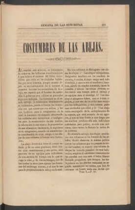 Costumbres de las abejas.