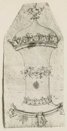 Gotisches Gefäß mit Deckel