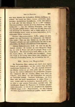 VIII. Salze von Magnesium.