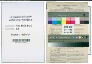 Entnazifizierung Heinrich Richter , geb. 11.06.1891 (Arzt)