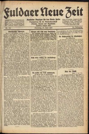 Ausgabe vom Samstag, den 10. Juni 1922.