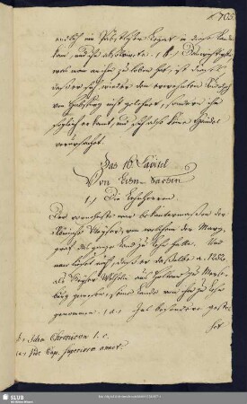 16. Capitel Von Lehn-Sachen
