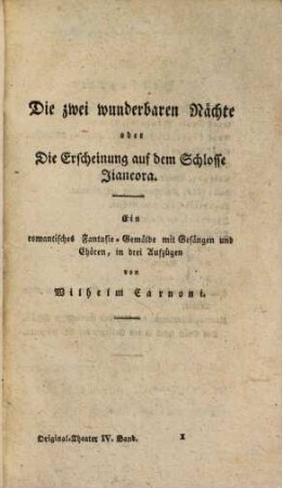 Original-Theater : für das Jahr .... 1821, 4