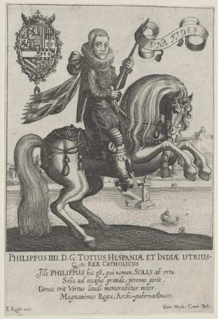 Bildnis des Philippus IIII., König von Spanien