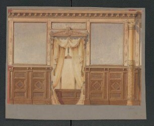 Entwurf für eine Wandgestaltung [Carl Luckow, zeichnerischer Nachlass]