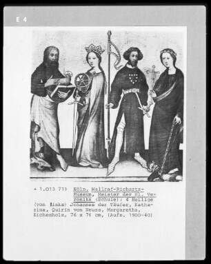 Marienaltar — Die Heiligen Johannes, Katharina, Quirinus und Helena