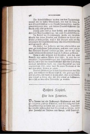 Sechstes Kapitel. Für den Fourier