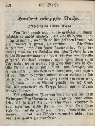 Hundert achtzigste Nacht