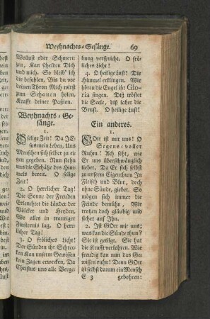 Weyhnachts-Gesänge.