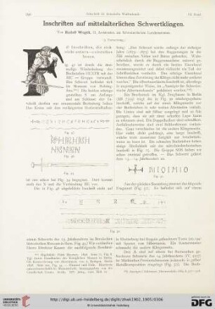 3: Inschriften auf mittelalterlichen Schwertklingen, [4]