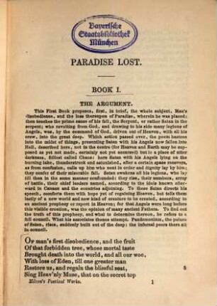 The poetical works of John Milton : Paradise lost and Paradise regained