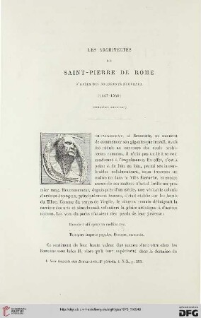 2. Pér. 20.1879: Les architectes de Saint-Pierre de Rome d'après des documents nouveaux, 2 : 1447-1549