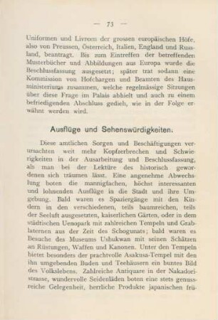 Ausflüge und Sehenswürdigkeiten