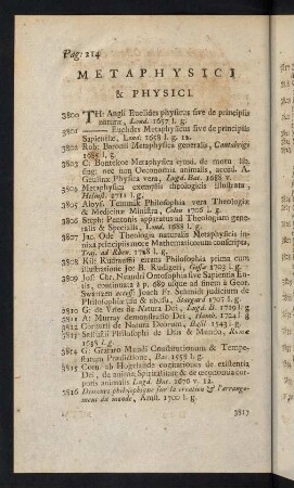 214-223, Methaphysici & Physici