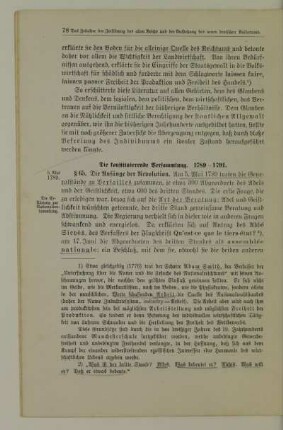 Die konstituierende Versammlung. 1789 - 1791