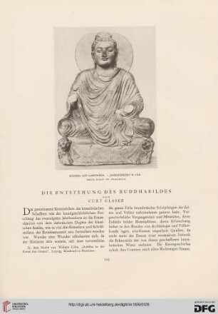 Die Entstehung des Buddhabildes
