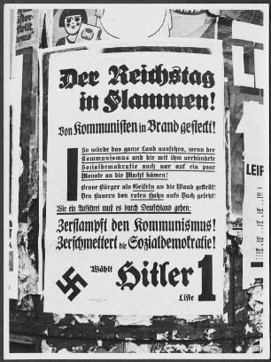 Wahlplakat : Wahlplakat der NSDAP zur Reichtagswahl