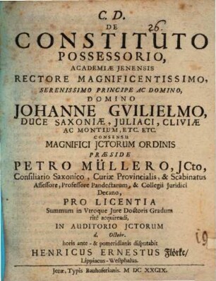 De constituto possessorio