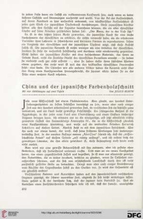 15: China und der japanische Farbenholzschnitt