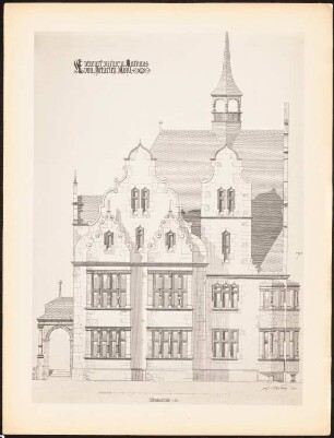 Rathaus: Ansicht (aus: Drucke von Seminararbeiten der Königlich Technischen Hochschule Berlin, Bd. I)