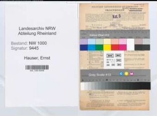 Entnazifizierung Ernst Hauser, geb. 11.08.1907 (Verw.Sekretaer)