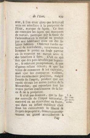 §. 4. De l´impôt territorial.