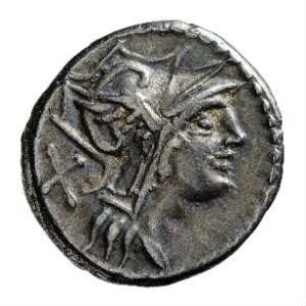 Münze, Denar, 91 v. Chr.
