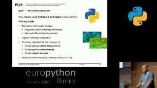 Rendering complex 3D-Geodata using pyRT