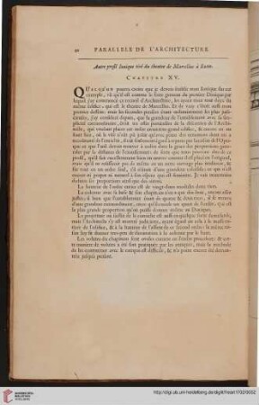 Autre profil Ionique tiré du theatre de Marcellus à Rome: Chapitre XV