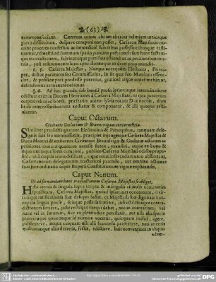 Caput Octavum. Civitates Goslariam & Braunsvigam concernentia