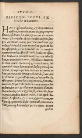 Eiusdem Locus Ex tertio lib. de inventione.