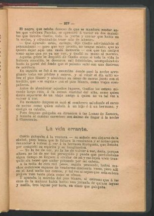 La vida errante.