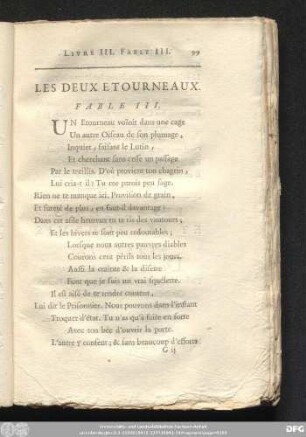 Les Deux Et Ourneaux. Fable III.