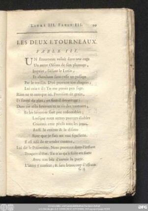 Les Deux Et Ourneaux. Fable III.