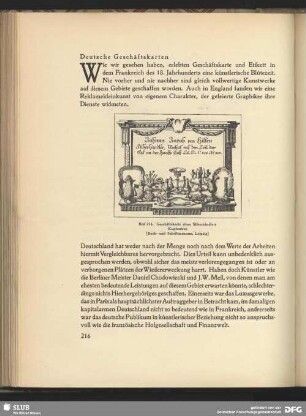 Geschäftskarte eines Silberhändlers