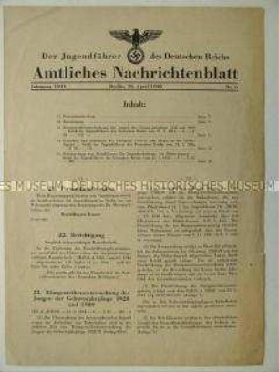 Nachrichtenblatt der HJ-Führung