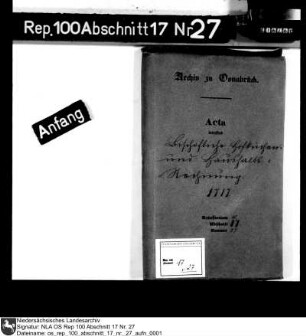 Rechnung der bischöflichen Hofküche und Haushaltung
