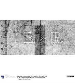 Buchstaben (zweikonturig): E&R