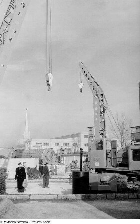 Baumaschinen auf der Leipziger Frühjahrsmesse