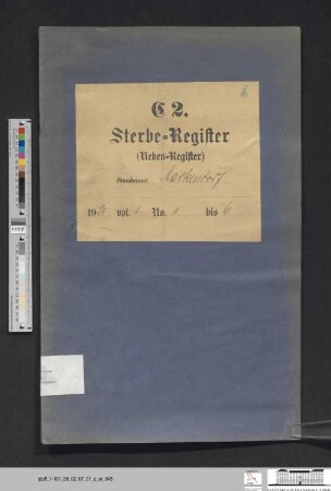 Sterberegister Markendorf 1921