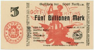 Geldschein / Notgeld, 5 Billionen Mark, 15.11.1923