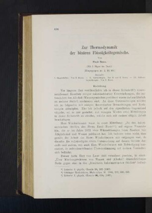Zur Thermodynamik der binären Flüssigkeitsgemische.