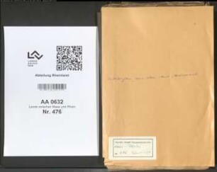 Bittschriften ans dem Amt Andernach