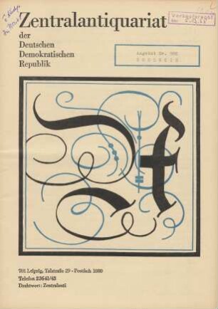 Nr. 988: Zoologie
