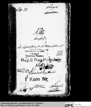Separation der städtischen Feldmark in Niemegk