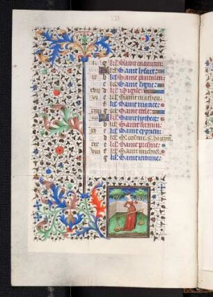 Kalendar: Oktober; Tierkreisbild: Waage; Bordüre