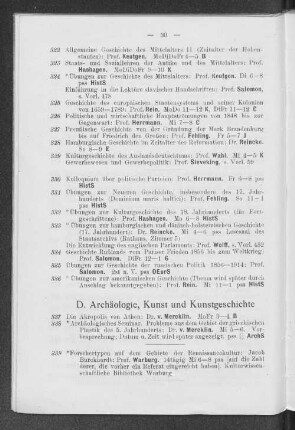 D. Archäologie, Kunst und Kunstgeschichte