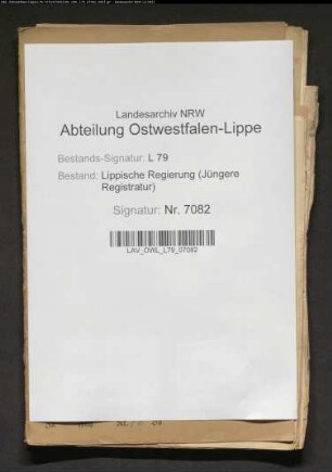 Unterbringung von Flüchtlingen aus Elsaß-Lothringen in Lippe
