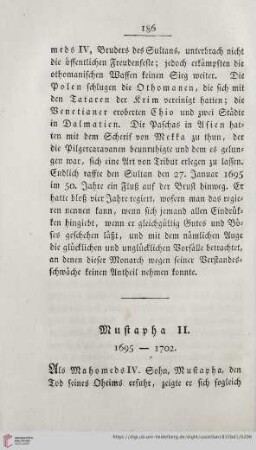 Mustapha II. 1695-1702