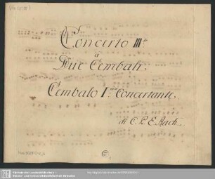 Concertos. Arr - Mus.3029-O-2,3 : cemb (2) - E|b; HelB 473